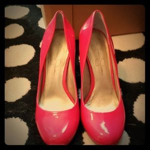 Hot pink Jessica Simpson heels